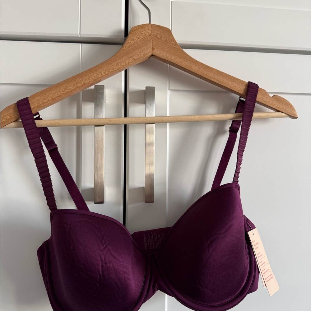 24/7 Classic Tshirt bra in mulberry, size 34D1/2